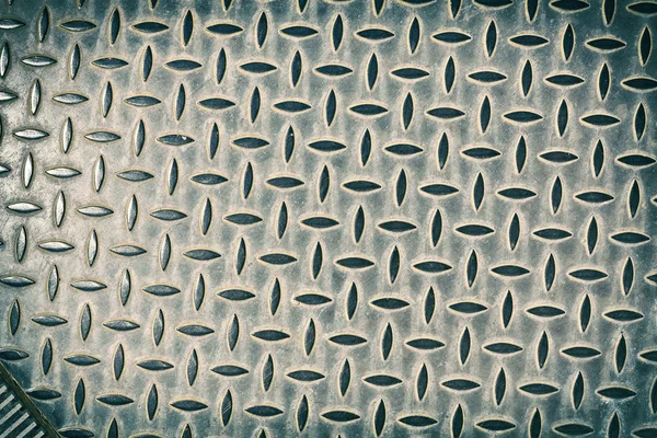 Vintage toned steel floor pattern. — Stock Photo, Image