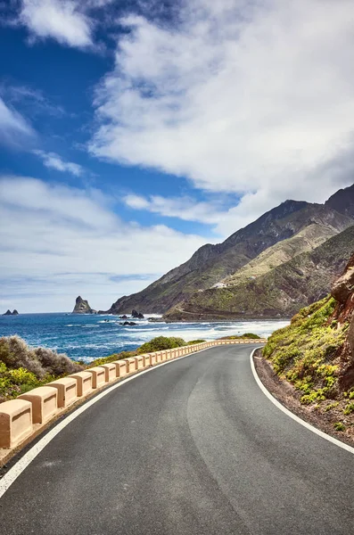 Ruta Panorámica Del Océano Cordillera Del Macizo Anaga Tenerife España — Foto de Stock