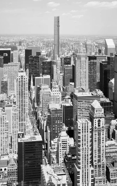 Zwart Wit Beeld Van Manhattan City New York City Verenigde — Stockfoto