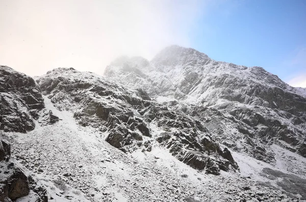 Montañas Tatra Día Nevado Parque Nacional Tatra Polonia — Foto de Stock