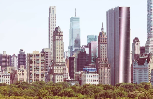 Farbiges Bild Der Upper East Side Von Manhattan Central Park — Stockfoto