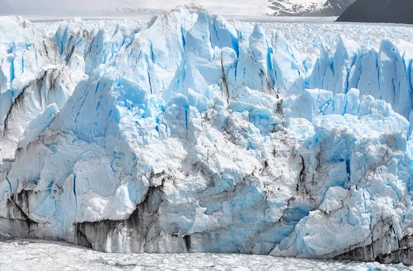 Kalvning Från Ändpunkten Perito Moreno Glacier Patagonien Argentina — Stockfoto