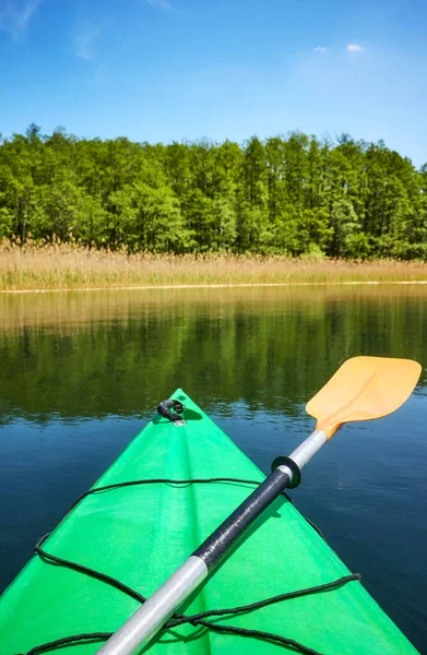 Remar Arco Kayak Verde Agua Enfoque Selectivo —  Fotos de Stock