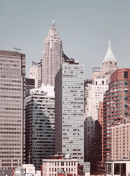 New York City Stadsgezicht Kleur Toning Toegepast Verenigde Staten — Stockfoto