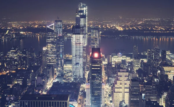 マンハッタンの漠然としたスカイライン ニューヨーク市 — ストック写真