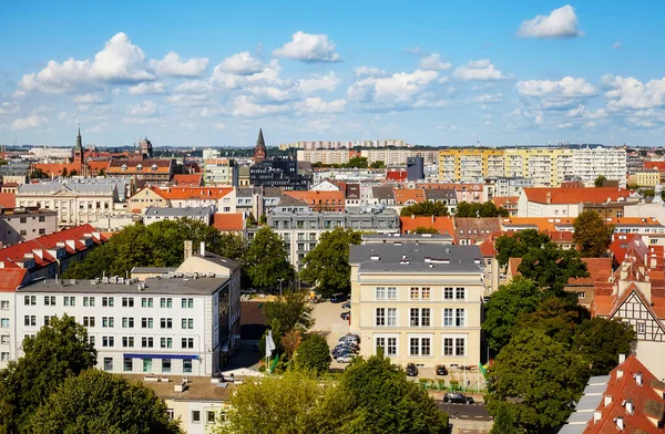 Cidade Szczecin Dia Ensolarado Verão Polônia — Fotografia de Stock