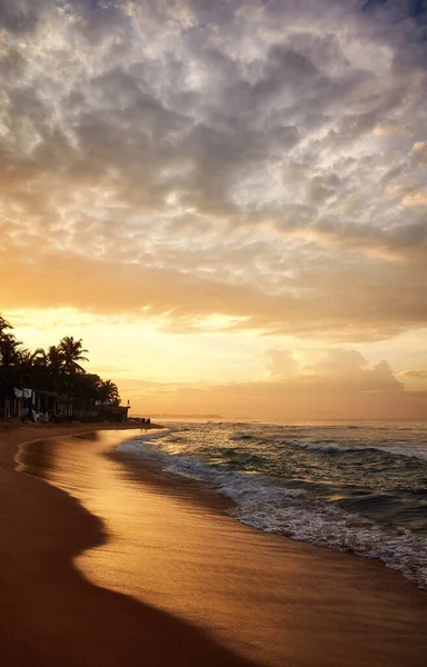 Tropischer Strand Bei Sonnenaufgang — Stockfoto