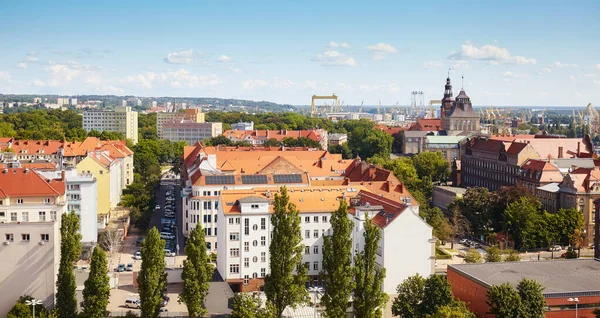 Stettiner Stadtbild Einem Sonnigen Sommertag Polen — Stockfoto
