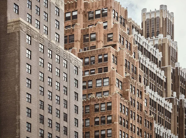 New York Stará Architektura Barevné Tónování Použito Usa — Stock fotografie