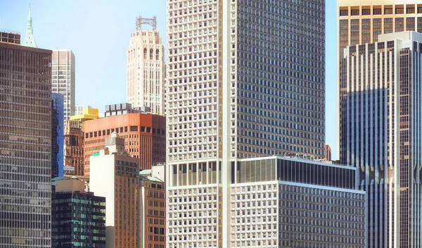 曼哈顿多样化建筑 美国纽约市 — 图库照片