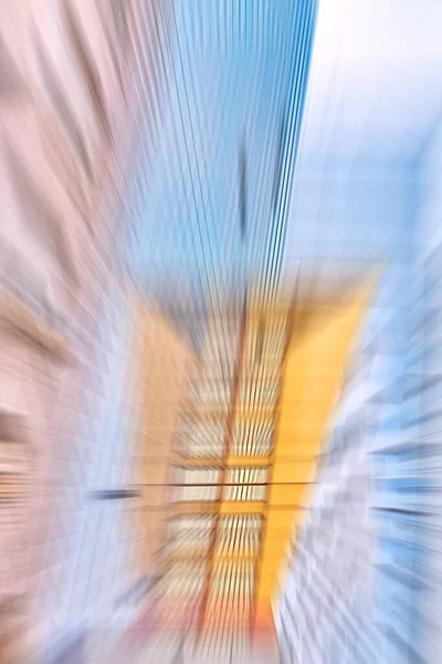 Motion Blurred Building Abstract Urban Background — Stock Photo, Image