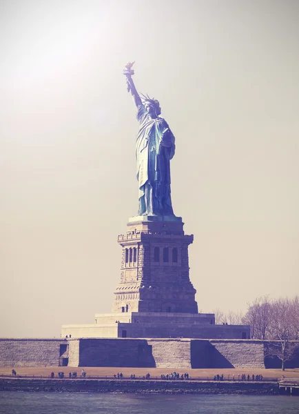 Vintage picture of Statue of Liberty, NYC, USA. — Stock Photo, Image