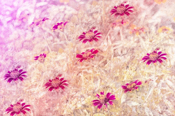 Fondo estilizado flor abstracta con textura de hierba . —  Fotos de Stock
