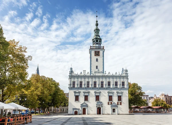 Hauptplatz der Stadt in chelmno, Polen. — Stockfoto