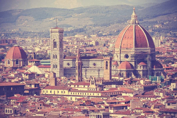 Vintage filtered picture of Florence old town, Italy. — Stock Photo, Image