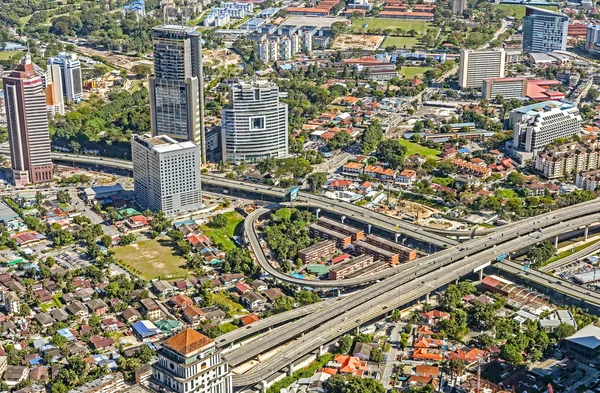 Vue aérienne de la ville de Kuala Lumpur. — Photo