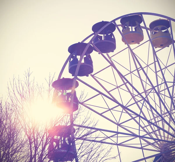 Retro vintage filtered picture of a carousel. — Stock Photo, Image