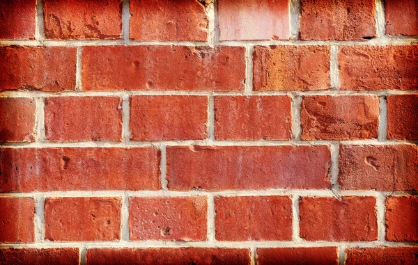 오래 된 벽돌의 만들어진 레트로 필터링 된 배경. — 스톡 사진