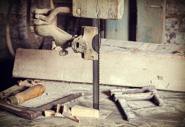 Old carpentry tools. — Stock Photo, Image