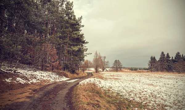 Retro stonowanych spokojnej krajobraz wiejski. — Zdjęcie stockowe