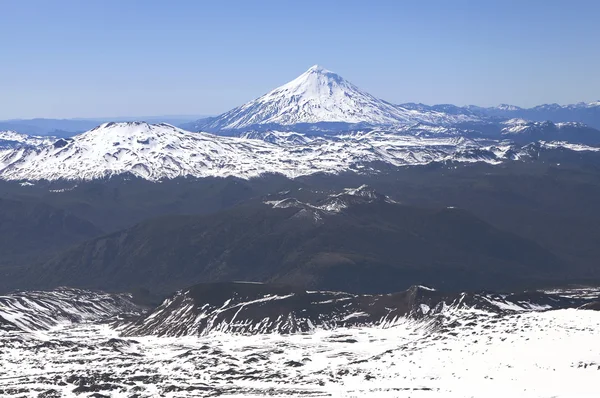 Vista do Vulcão Villarica, Chile . — Fotografia de Stock