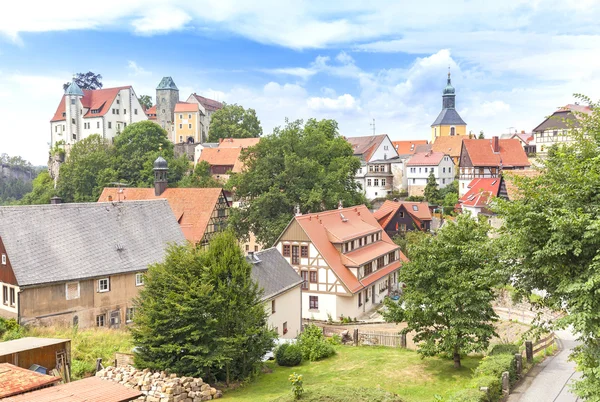 Cidade de Hohnstein, Saxon Suíça, Alemanha . — Fotografia de Stock