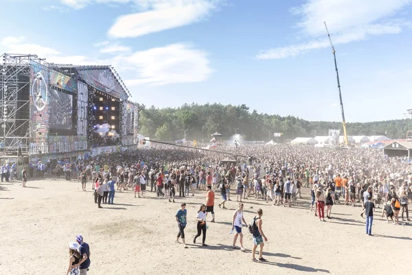 Main stage of the 21th Woodstock Festival Poland (Przystanek Woodstock). — Zdjęcie stockowe