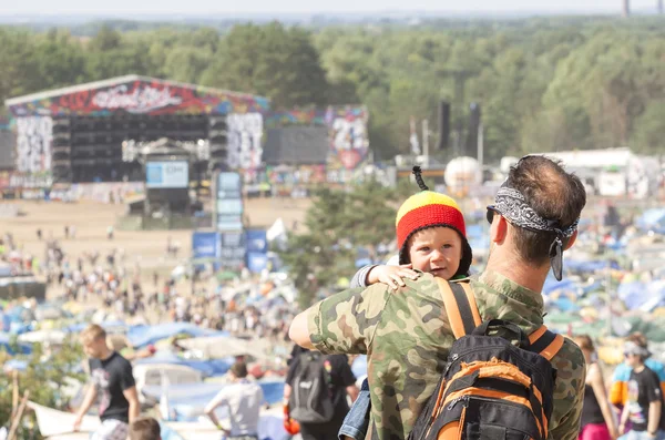 Man Holding Little Child. — Stock Photo, Image