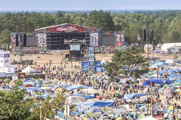 General View Of Main Stage And Tents. — Zdjęcie stockowe