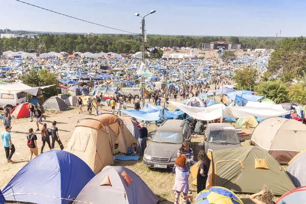 Tent village and resting area — ストック写真