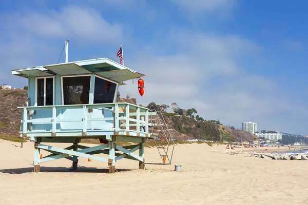 Lifeguard tower in Santa Monica, California, USA. — Stock Photo, Image