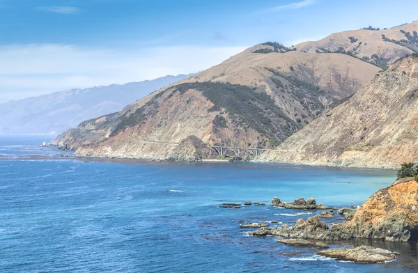 California coastline along Pacific Coast Highway, USA. — Stock Photo, Image