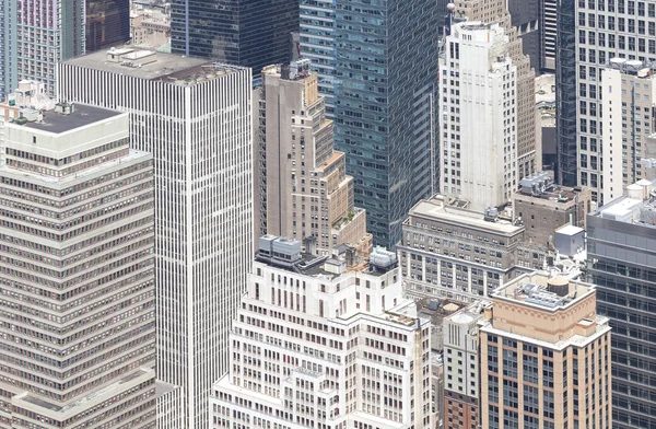 Vista aérea de Manhattan, ciudad de Nueva York, EE.UU.. — Foto de Stock