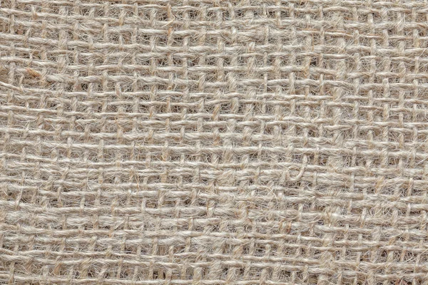 Imagem de close-up de alta qualidade de tecido de juta natural — Fotografia de Stock