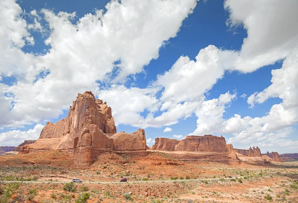 Formacje skalne w Canyonlands National Park, Utah, Stany Zjednoczone Ameryki — Zdjęcie stockowe