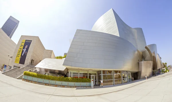 Lente Fisheye foto do Walt Disney Concert Hall . — Fotografia de Stock