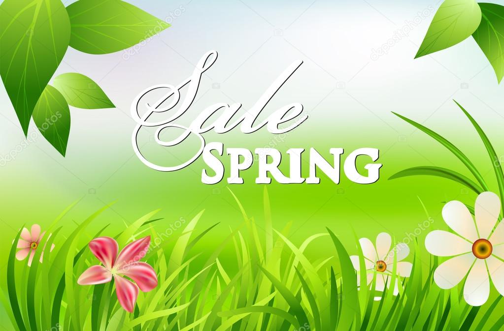 spring sales, shopping concept