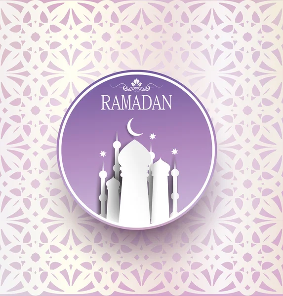 Hagyományos ünnep a Ramadan Kareem — Stock Vector