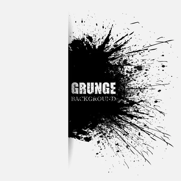 Salpicaduras negras de corte grunge — Archivo Imágenes Vectoriales
