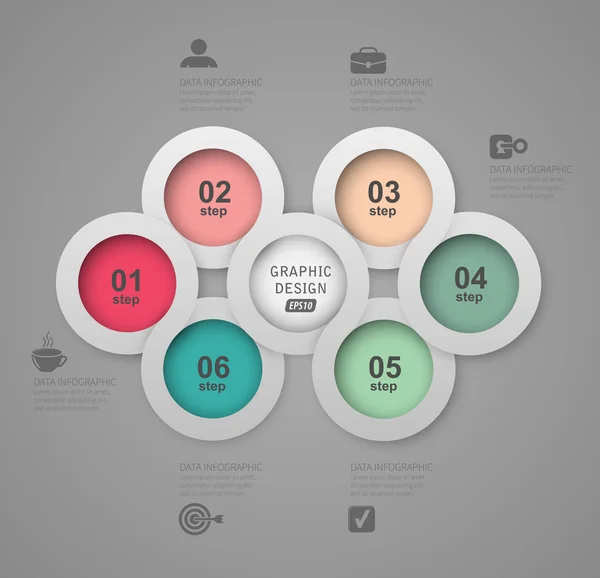 Infografisk grafisk utforming – stockvektor