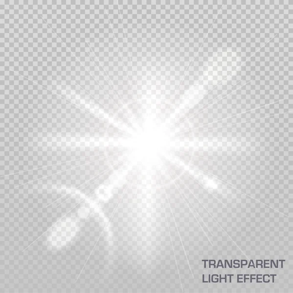 Transparent flash of light — Stock Vector