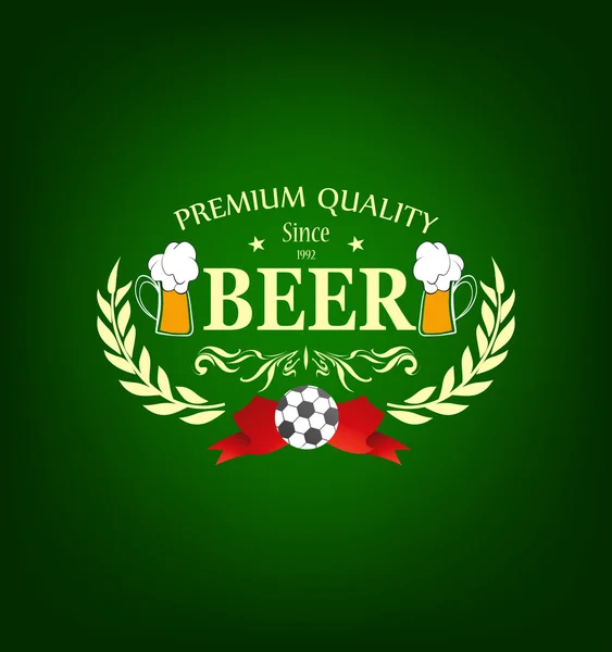 Beer pub emblem — Stock Vector