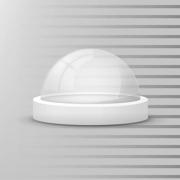 Glass transparent sphere — Stock Vector