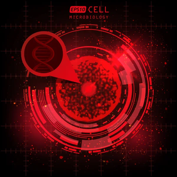 Penelitian sel merah - Stok Vektor
