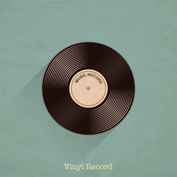 Disque vinyle rétro — Image vectorielle