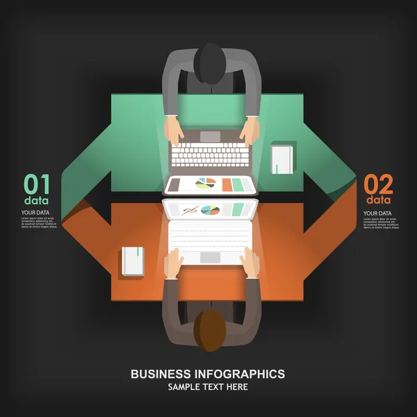 Web rozwoju biznesu infografiki — Wektor stockowy