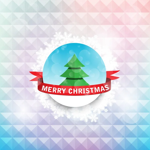 Feliz etiqueta de Navidad — Vector de stock