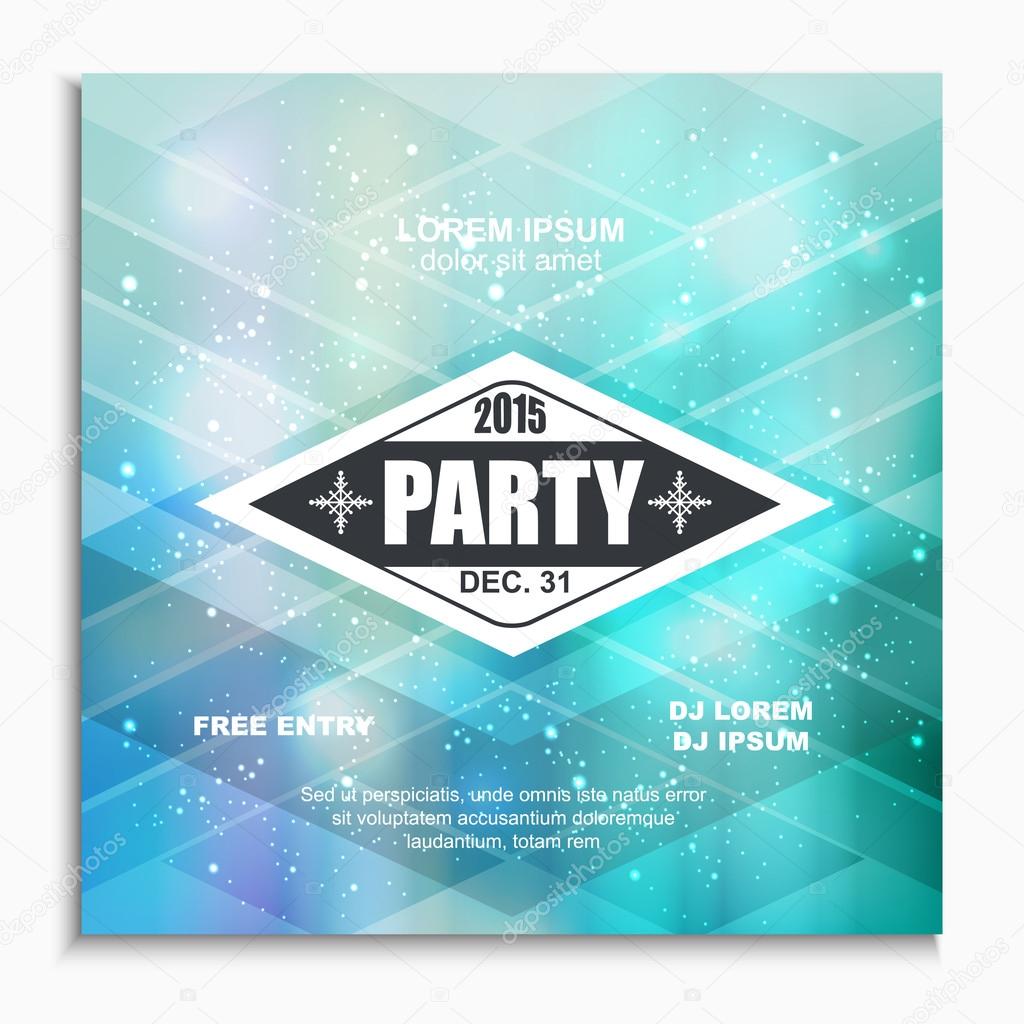 Invitation flyer for a Christmas party.