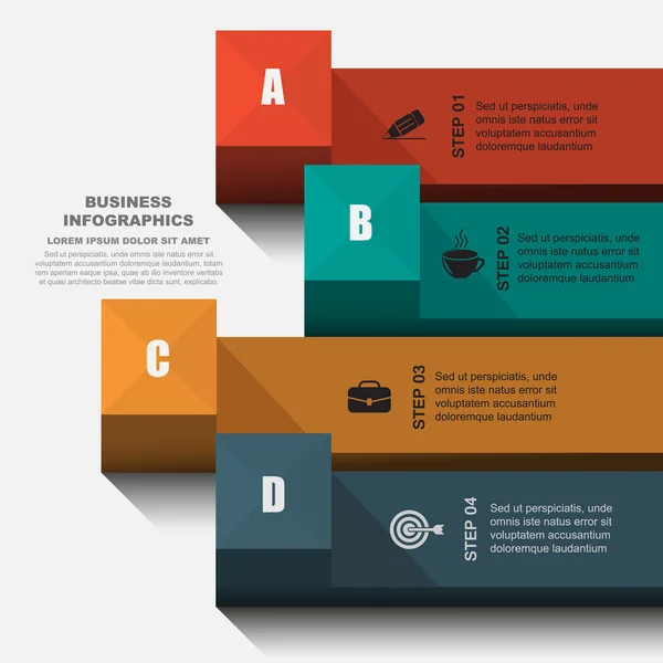 Étapes progrès de l'apprentissage — Image vectorielle