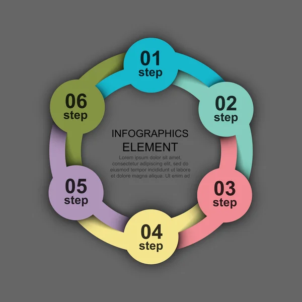 Diagrama circular entretejido — Archivo Imágenes Vectoriales